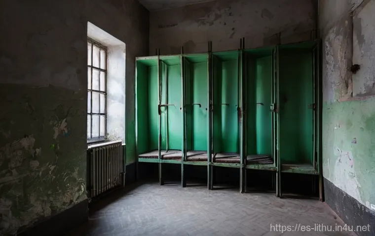 리투아니아 소비에트 시대 유산 - **Grūtas Park: A Somber Assembly of Soviet Monuments**
    An atmospheric image of a section of Grūt...