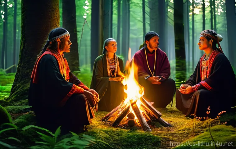 리투아니아 내 종교 및 신앙 생활 - **Prompt:** A powerful and evocative wide shot of the Hill of Crosses near Šiauliai, Lithuania, at e...